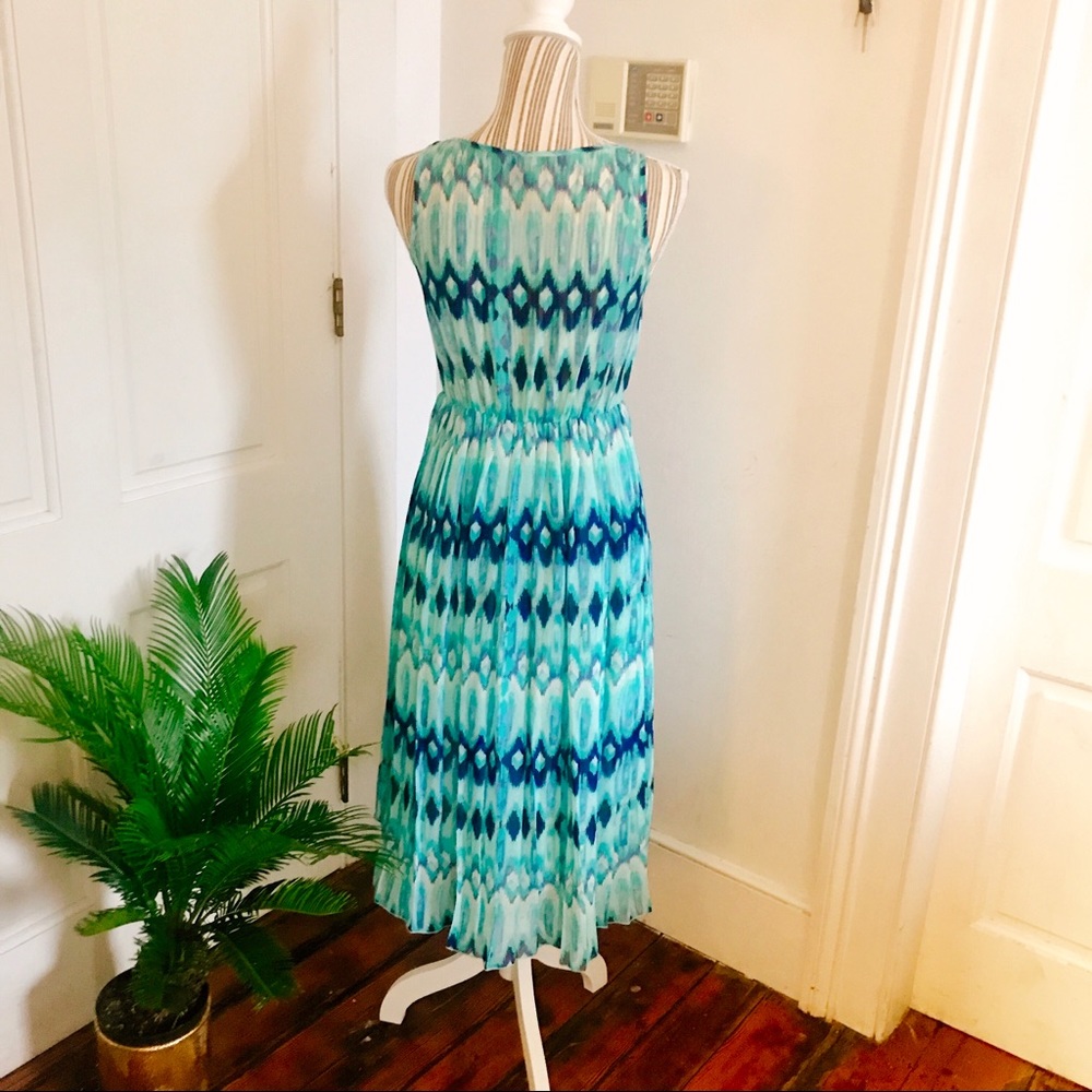 H&M Asymmetrical Blue Ripple Dress - Picture 3 of 5